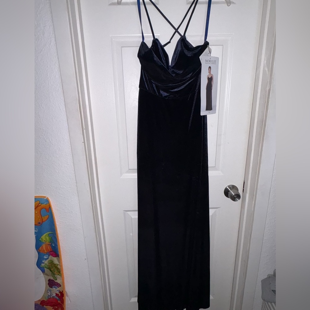 Morilee Lustrous Velvet Bridesmaid Dress